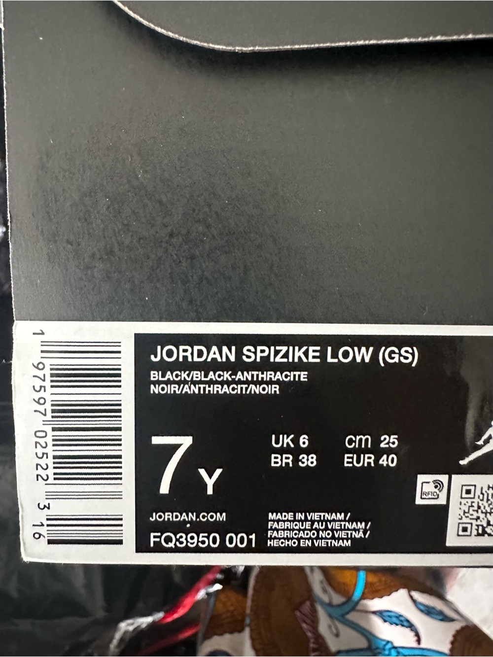 Nike Air Jordan Men's Black Suede/Leather Sneaker - Picture 6 of 6